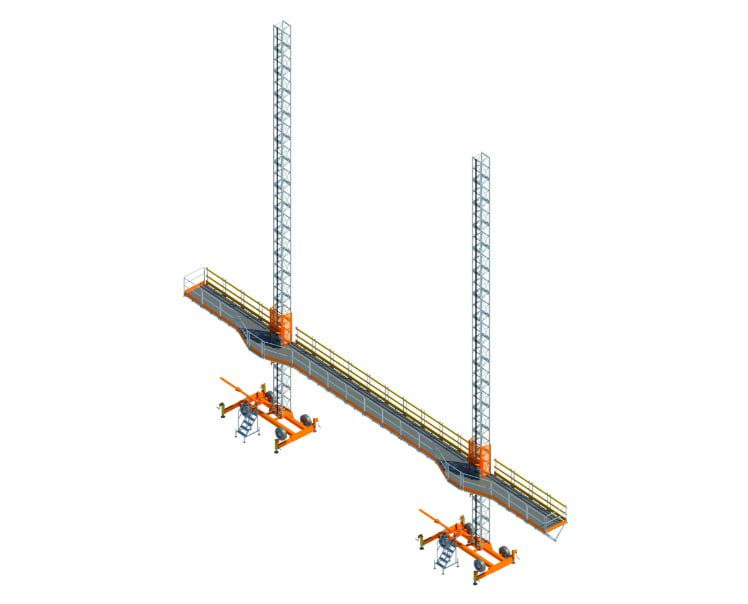 ALIMAK MC 650 Vinnupallalyftur 3 Hoist Vinnulyftur