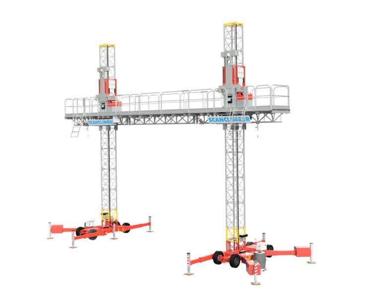 90°snúnirgur fyrir mastur Vinnupallalyftur Hoist Vinnulyftur-4