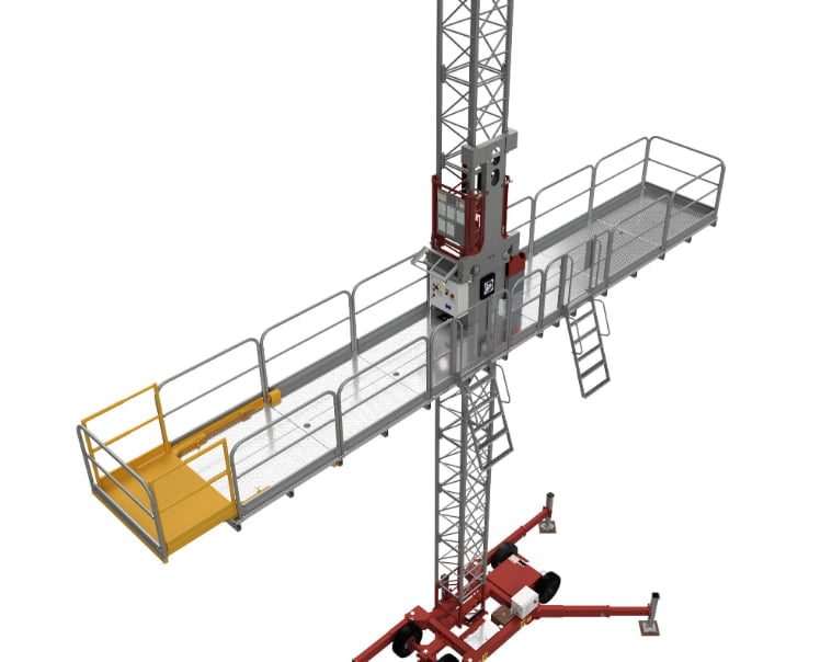 Framlenging á enda Vinnupallalyftur Hoist Vinnulyftur-5