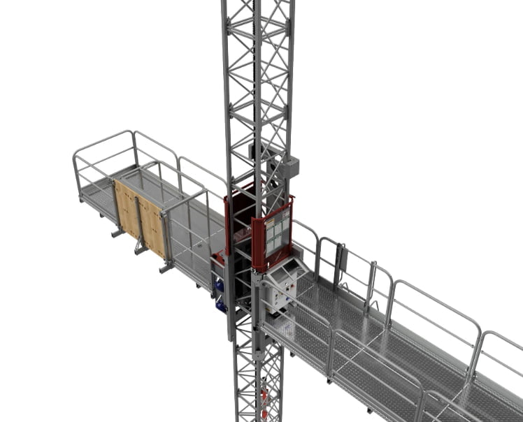 Framlenging á löm Vinnupallalyftur Hoist Vinnulyftur-5